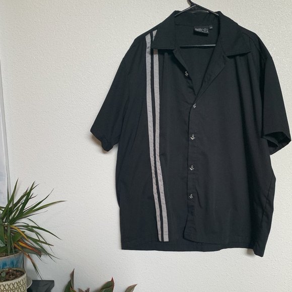 Men's XXL Daddy-O Button Down V-8 Button Rockabilly Kar Kulture - Picture 1 of 6